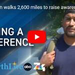 Veteran walks 2,600 miles to raise awareness of veterans' mental health struggles